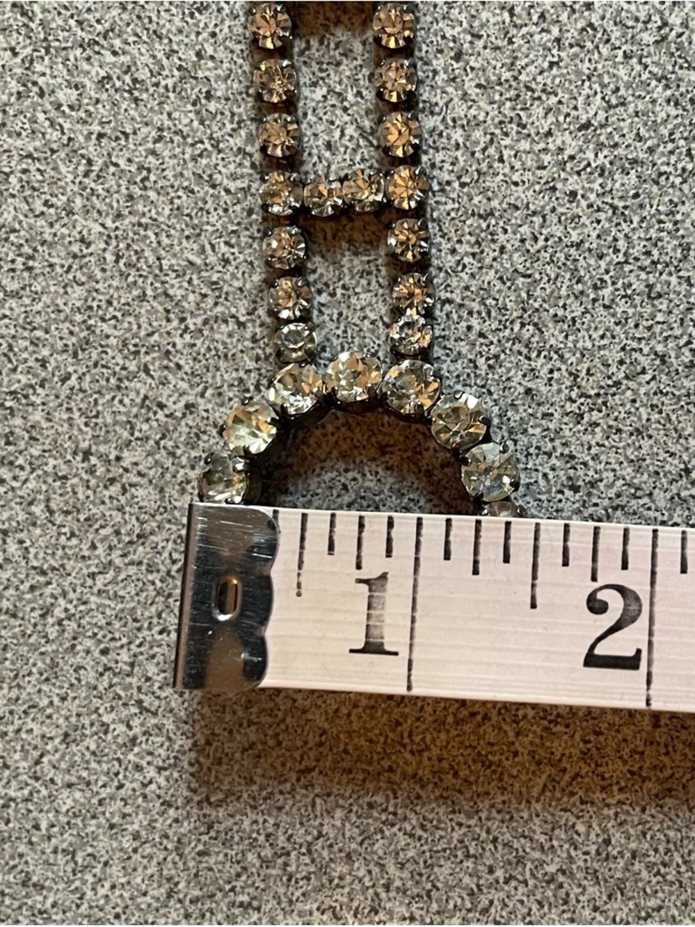 Vintage Crystal Rhinestone Circle Link Waist Chain Belt - Silver - Picture 10 of 11
